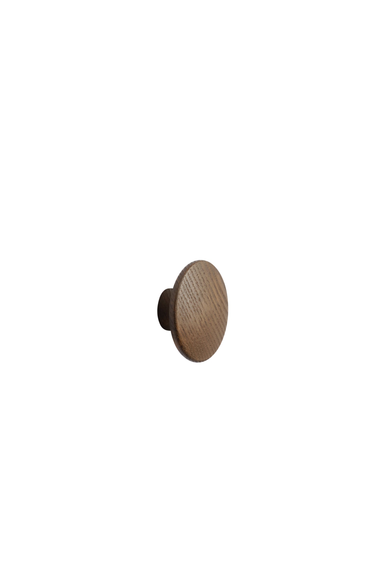 Dots Wood Coat Hook Dark Brown 6,5 cm
