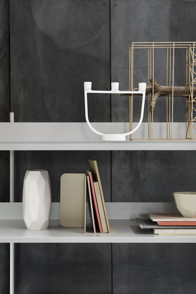 Compile bookend beige-green