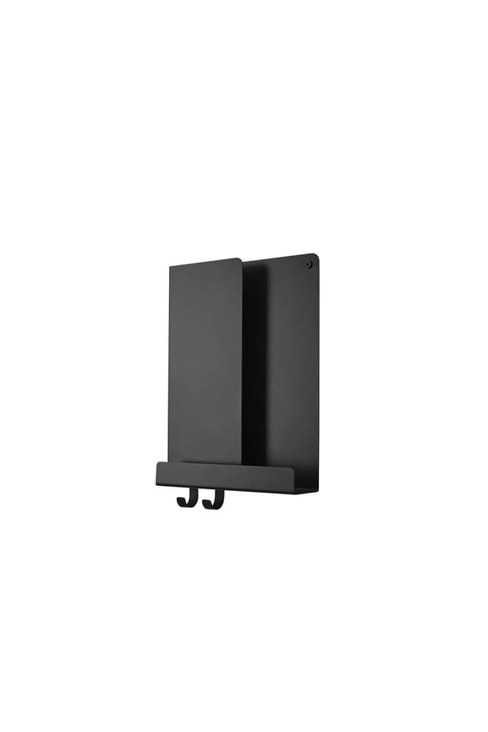 Folded shelves black 29,5 x 40 cm