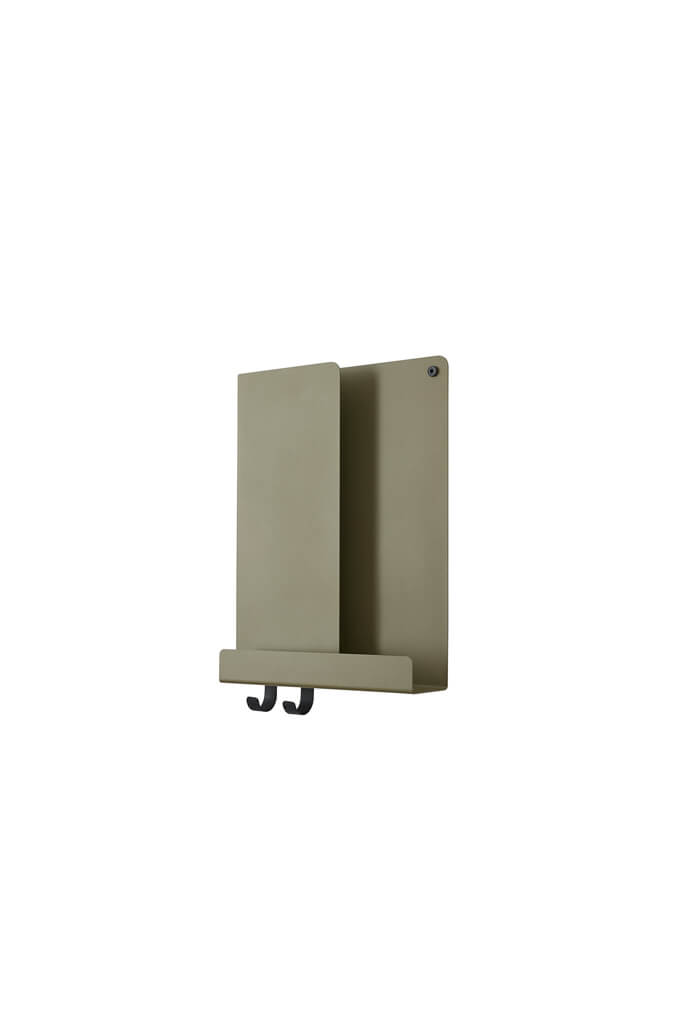 Folded shelves olive 29,5 x 40 cm