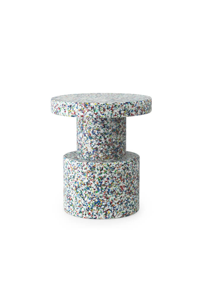 Bit stool white multi