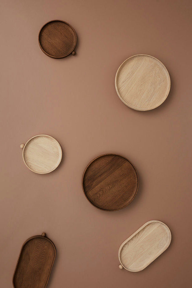 Inka Smoked Oak Small Rounded Tray | OYOY | Home of Solinfo
