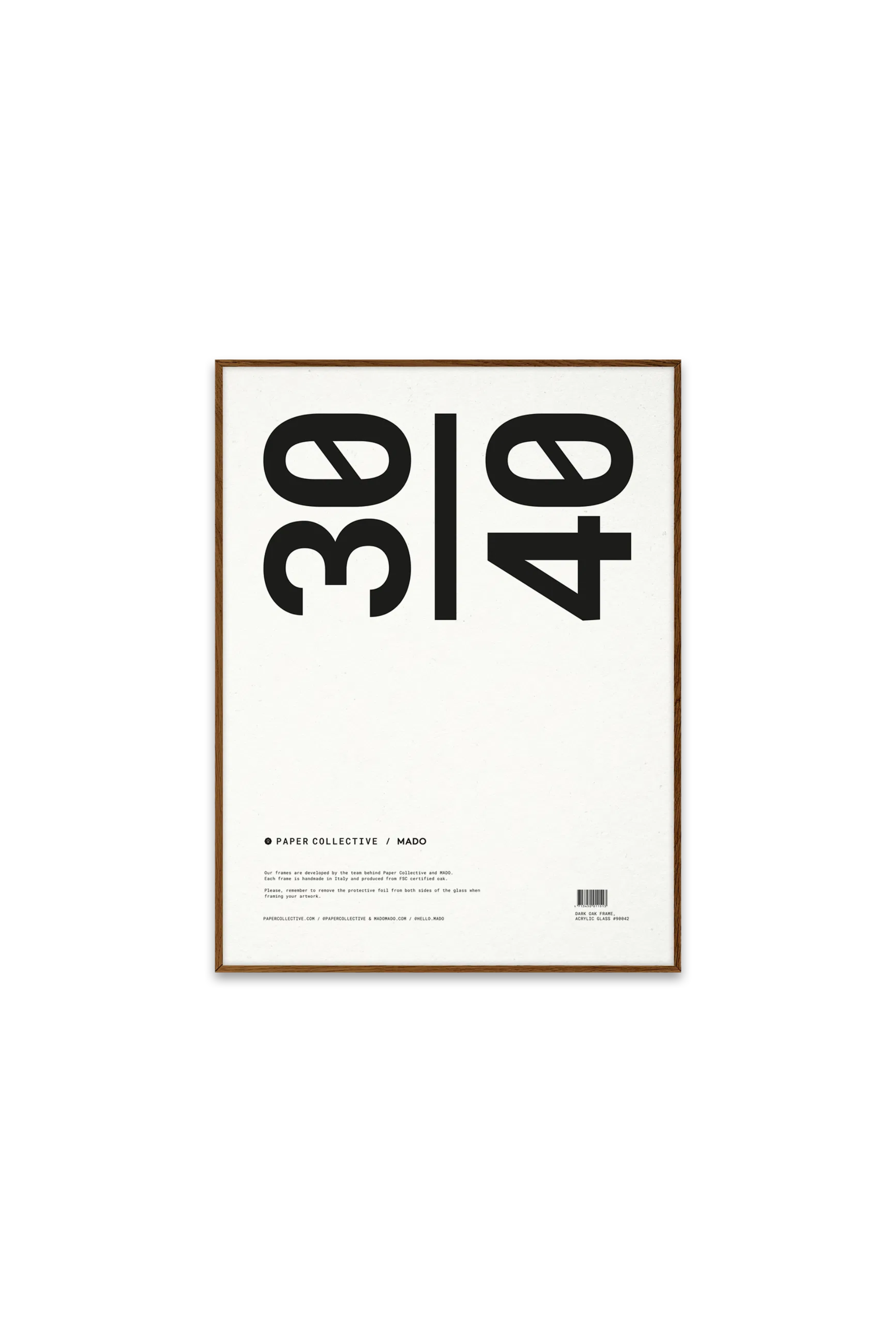 Paper Collective | Dark Oak Frame 30x40 | Home of Solinfo