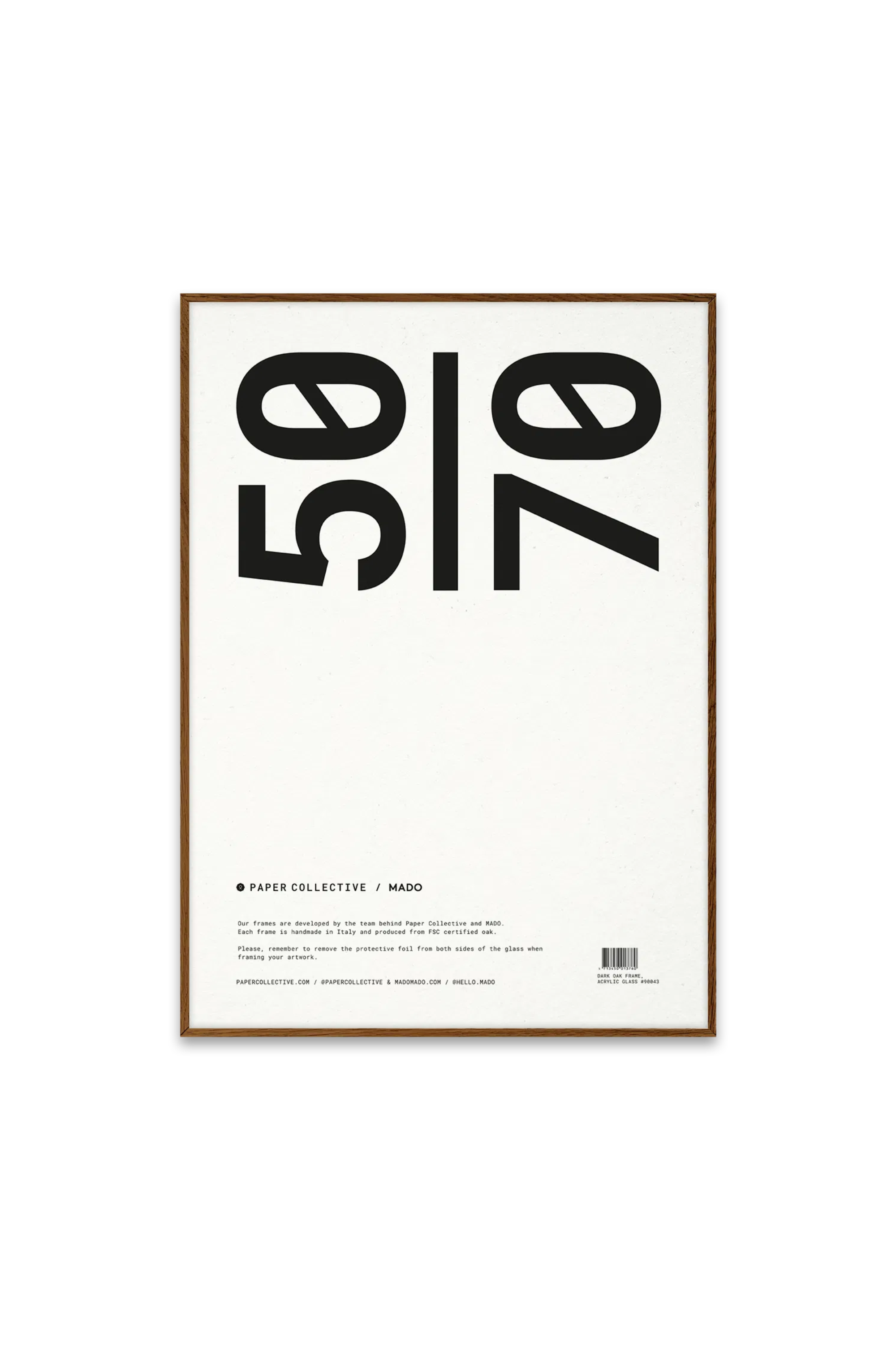 Paper Collective | Dark Oak Frame 50x70 | Home of Solinfo