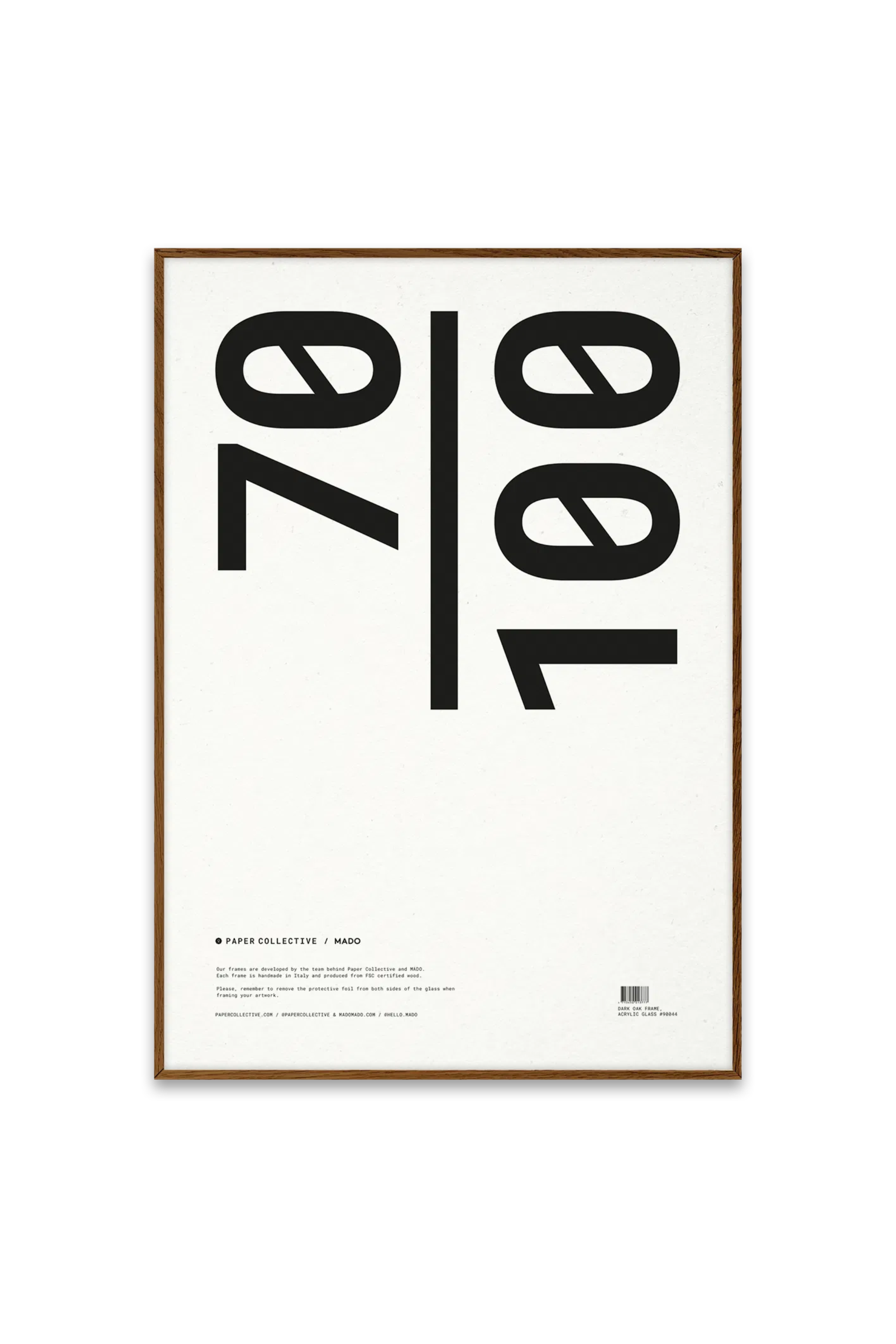 Paper Collective | Dark Oak Frame 70x100 | Home of Solinfo