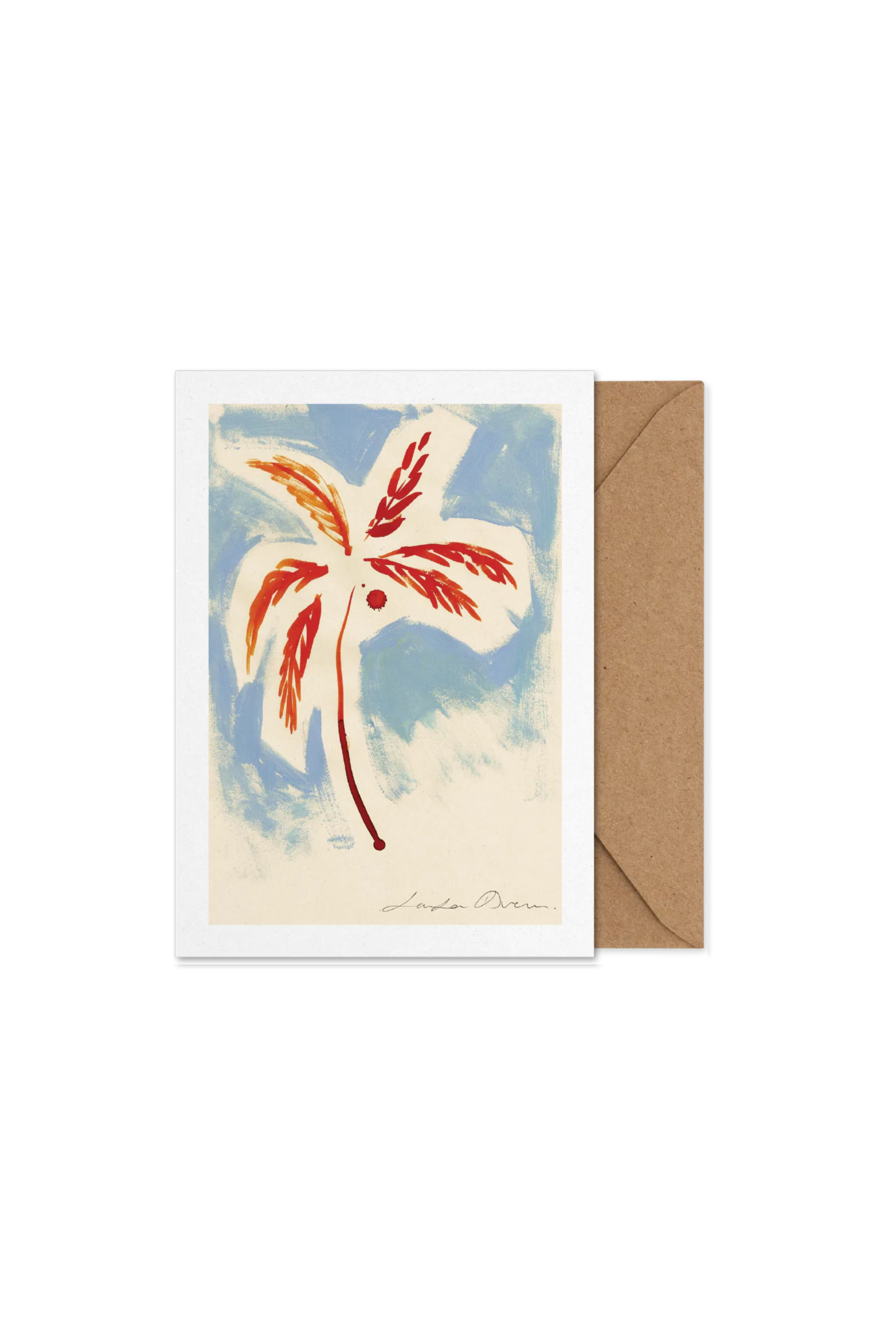 Stormy Palm Art card