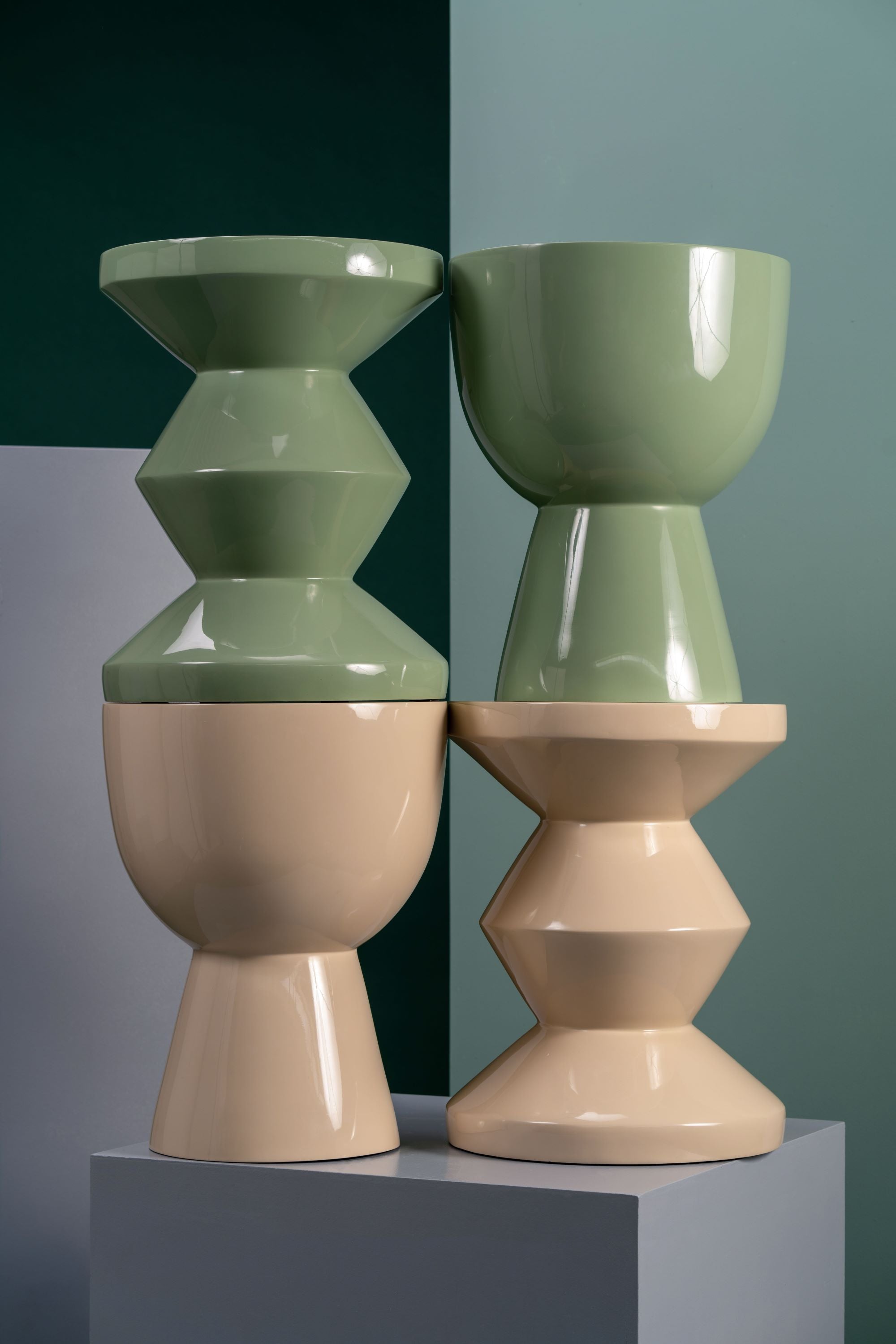 Zig Zag Stool Beige | Polspotten | Home of Solinfo