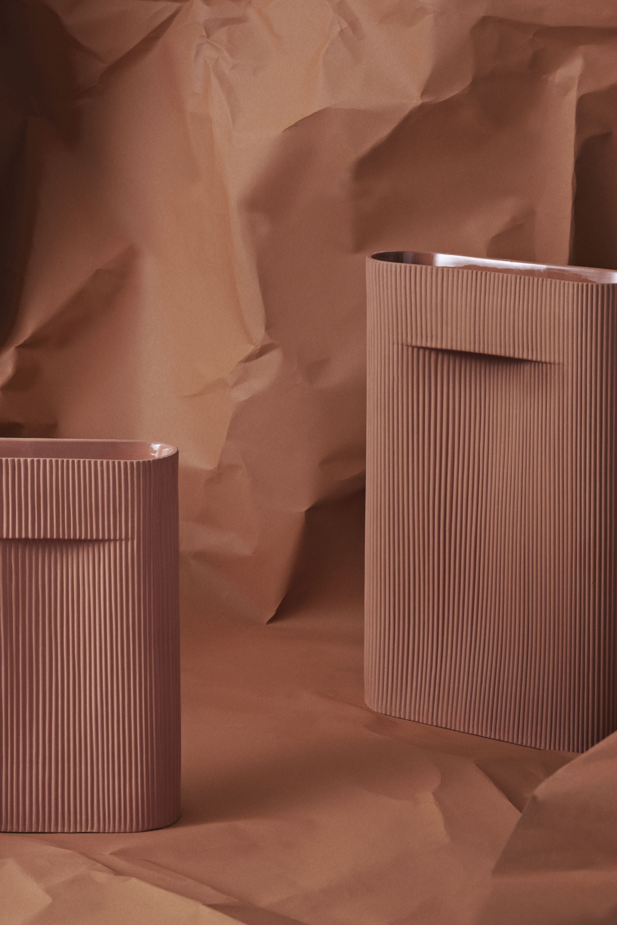 Ridge terrakotta váza 16,5 cm