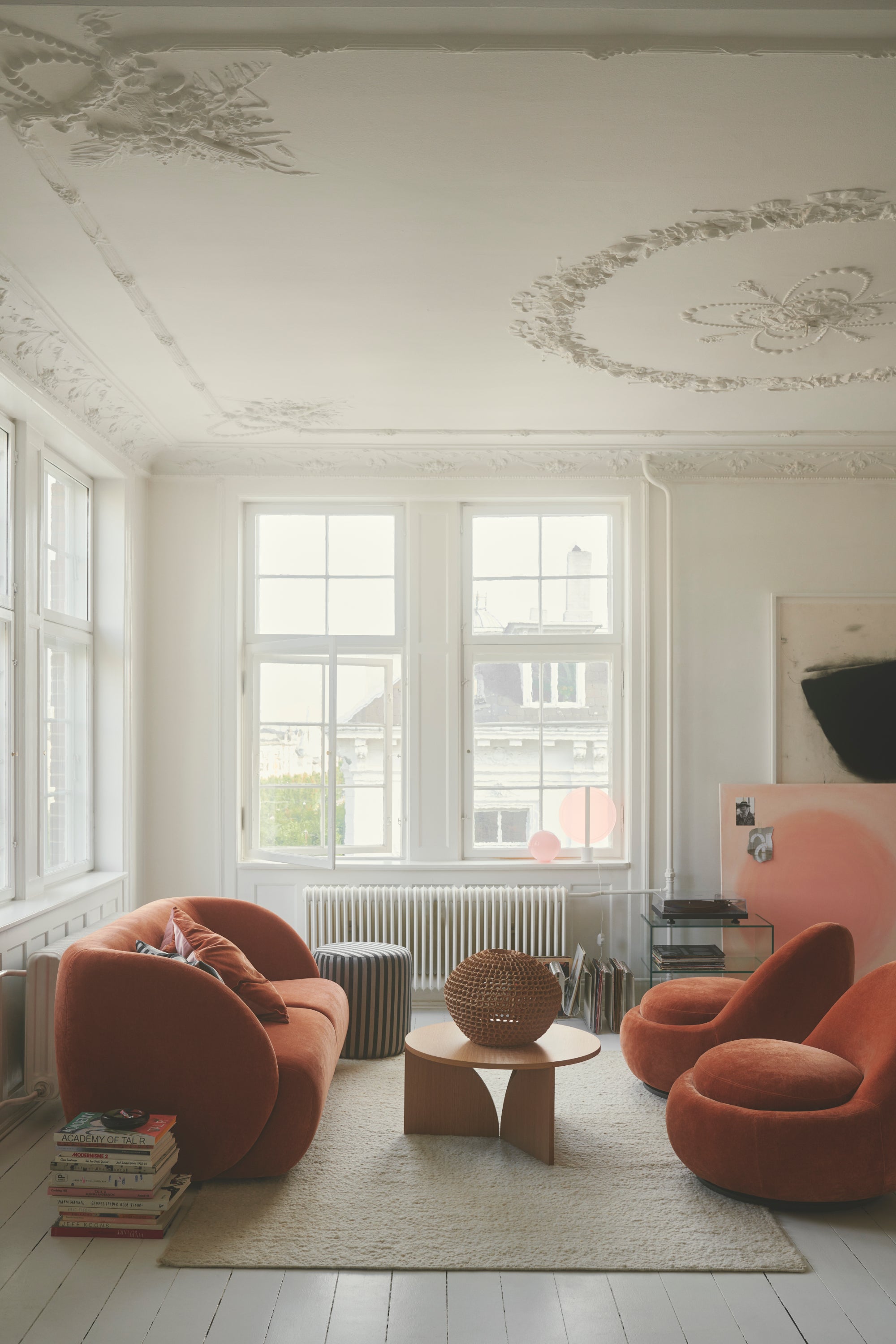 Babette Moss Rust lounge chair