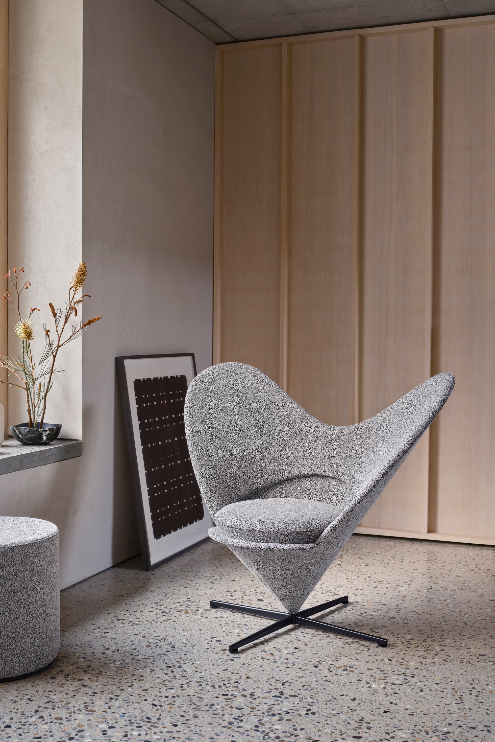 Heart Cone Chair Cento salt'n pepper