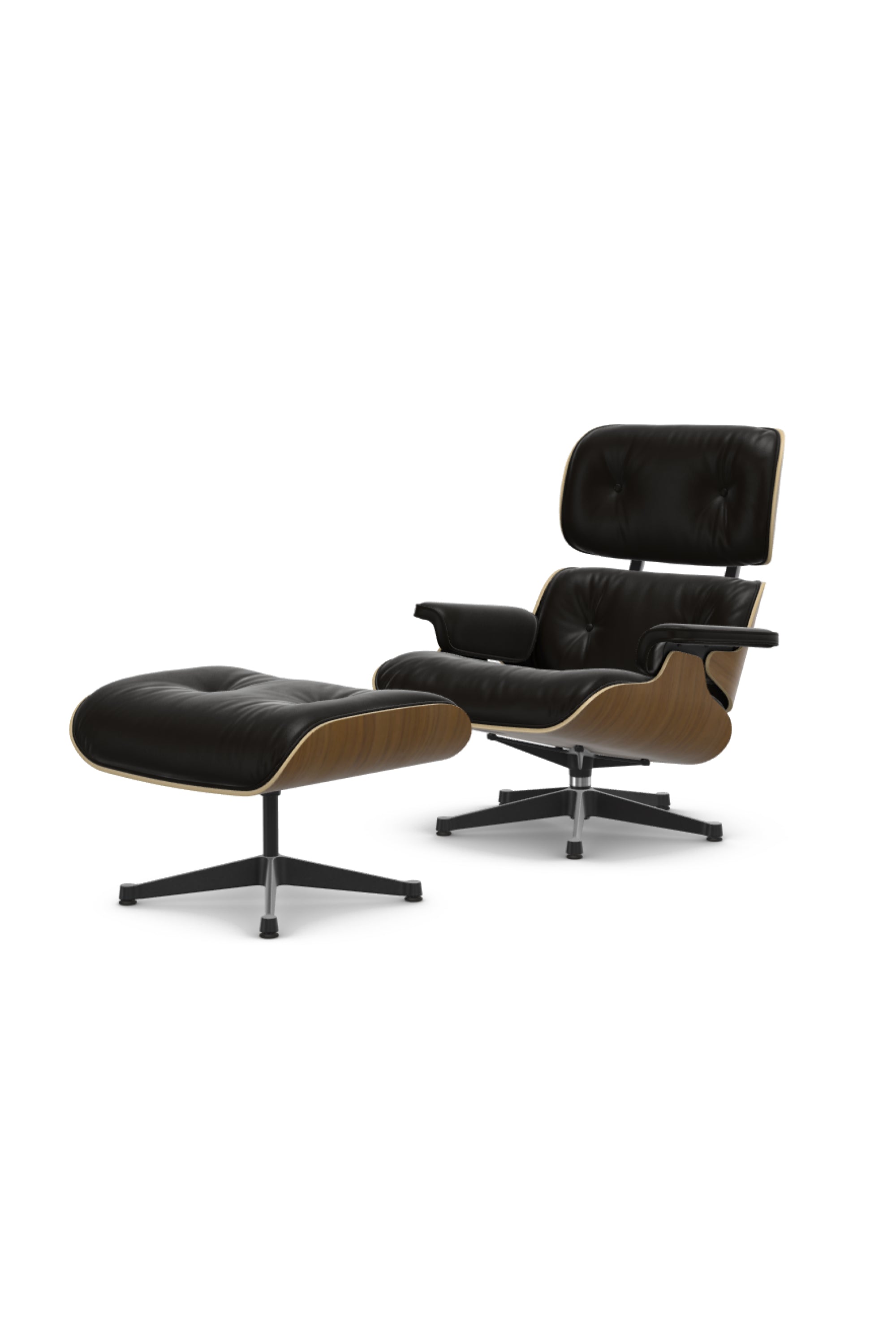 Eames Lounge Chair and Ottoman walnut-chocolate