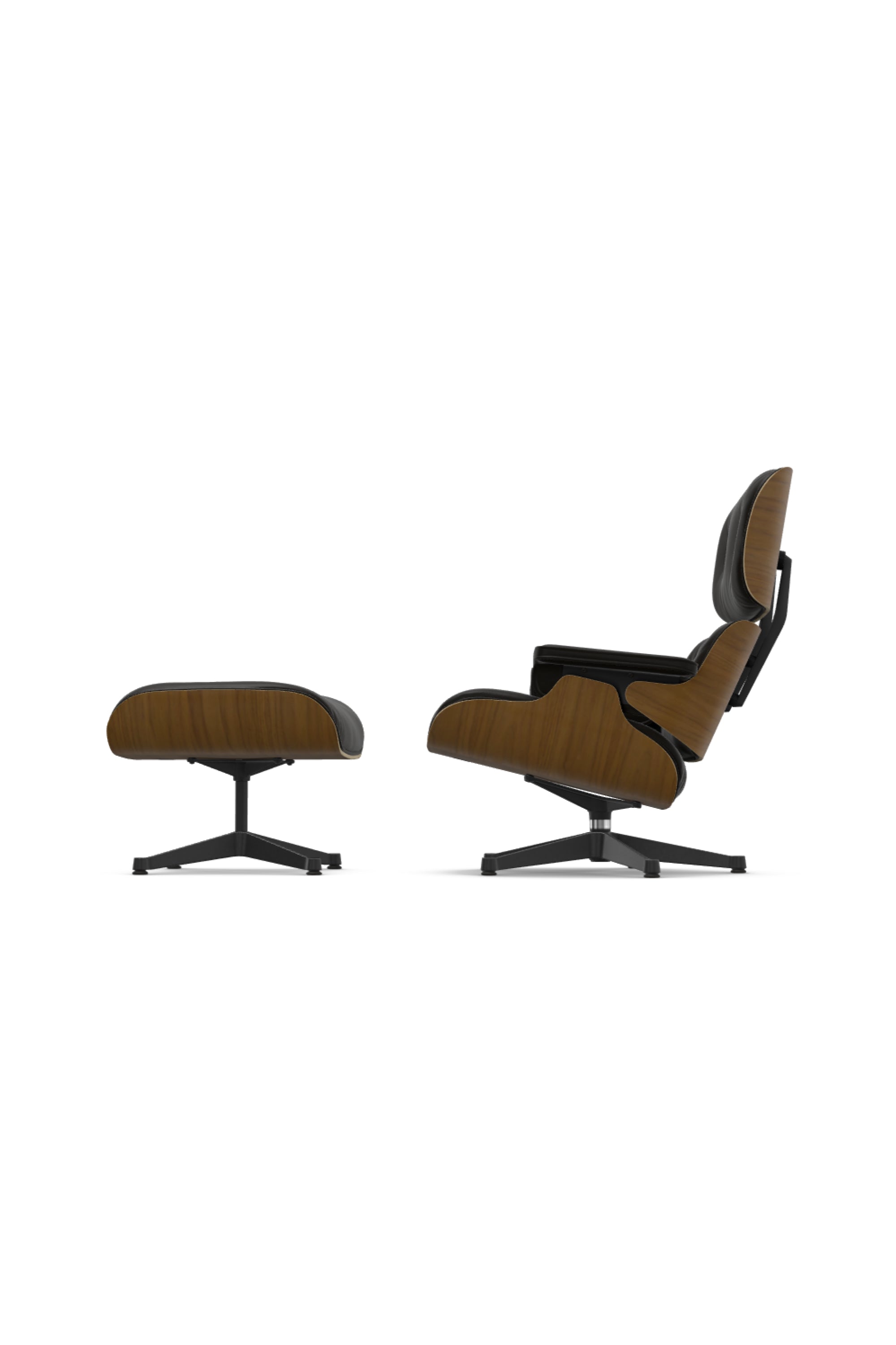 Eames Lounge Chair and Ottoman walnut-chocolate