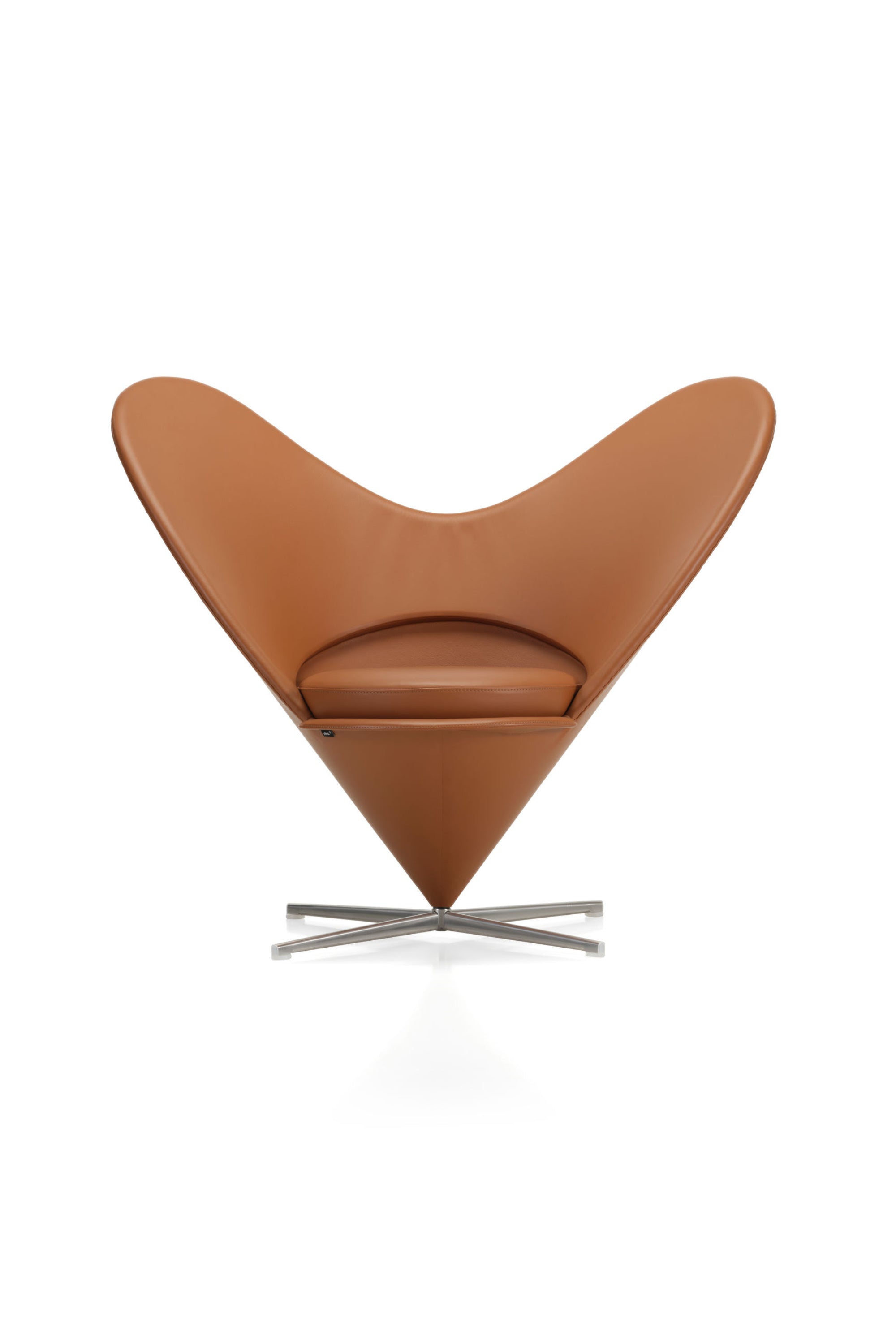 Panton Heart Cone konyak bőr fotel
