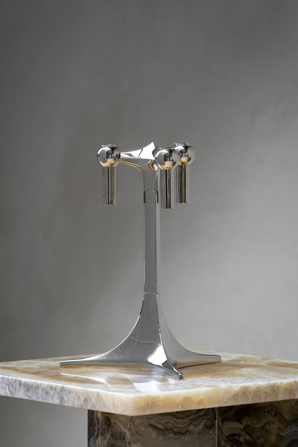 Chrome Candle Stand | Stoff Nagel | Home of Solinfo