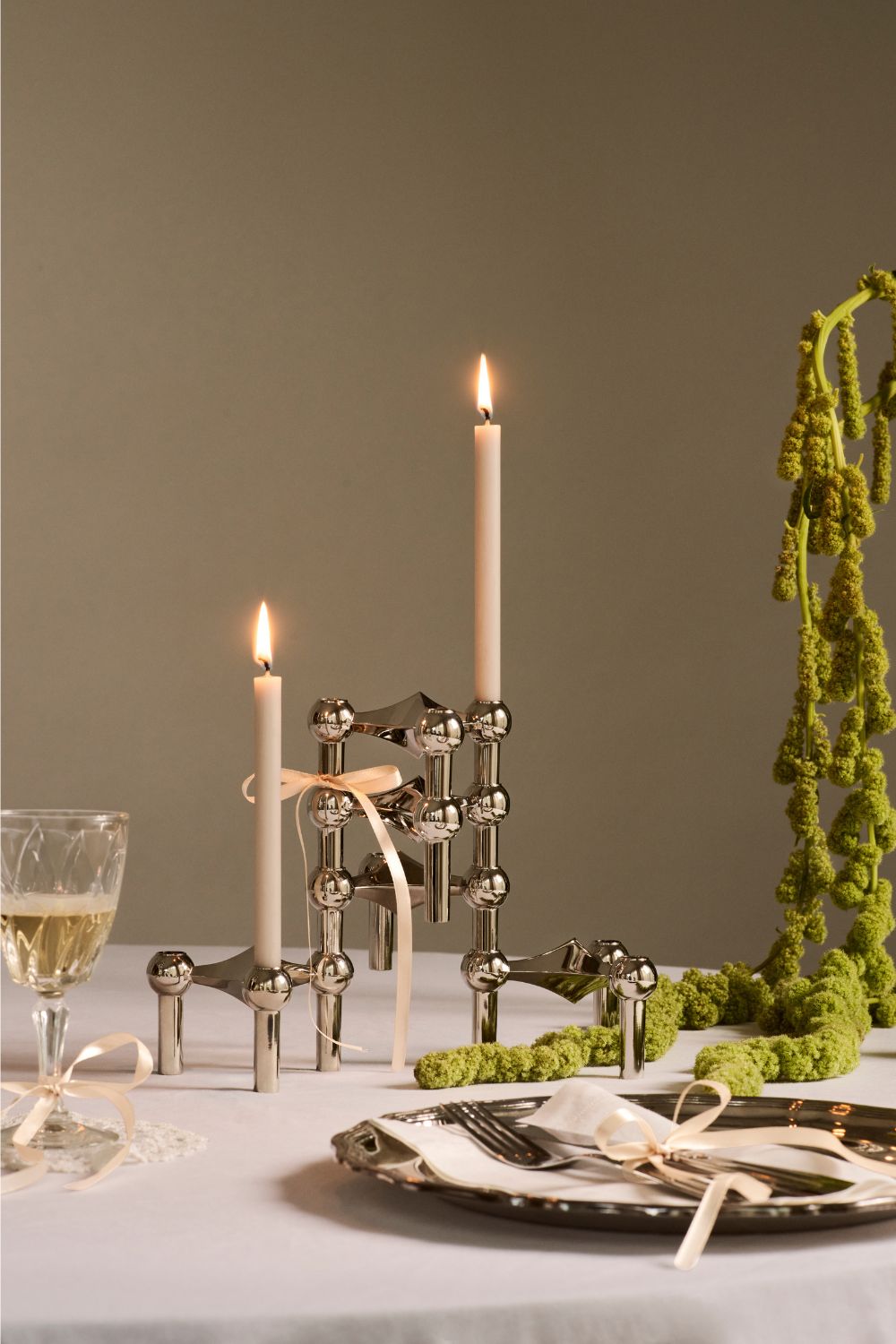 Chrome Candle Holder Set of 3 | Stoff Nagel | Home of Solinfo