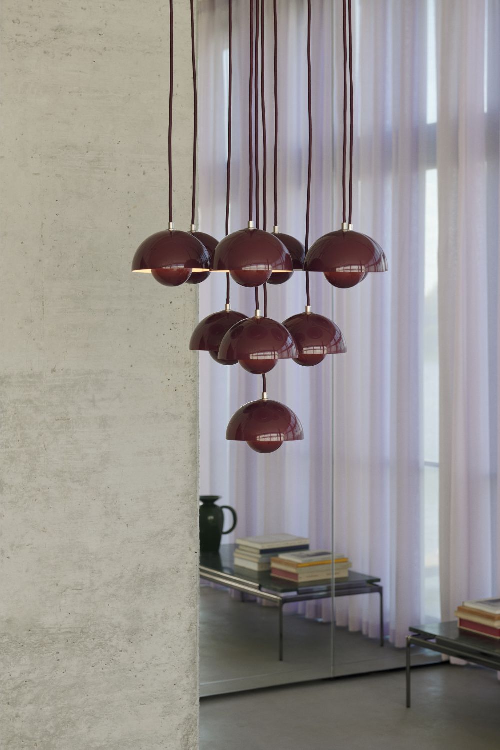 Flowerpot VP1 Dark Plum pendant | &Tradition | Home of Solinfo