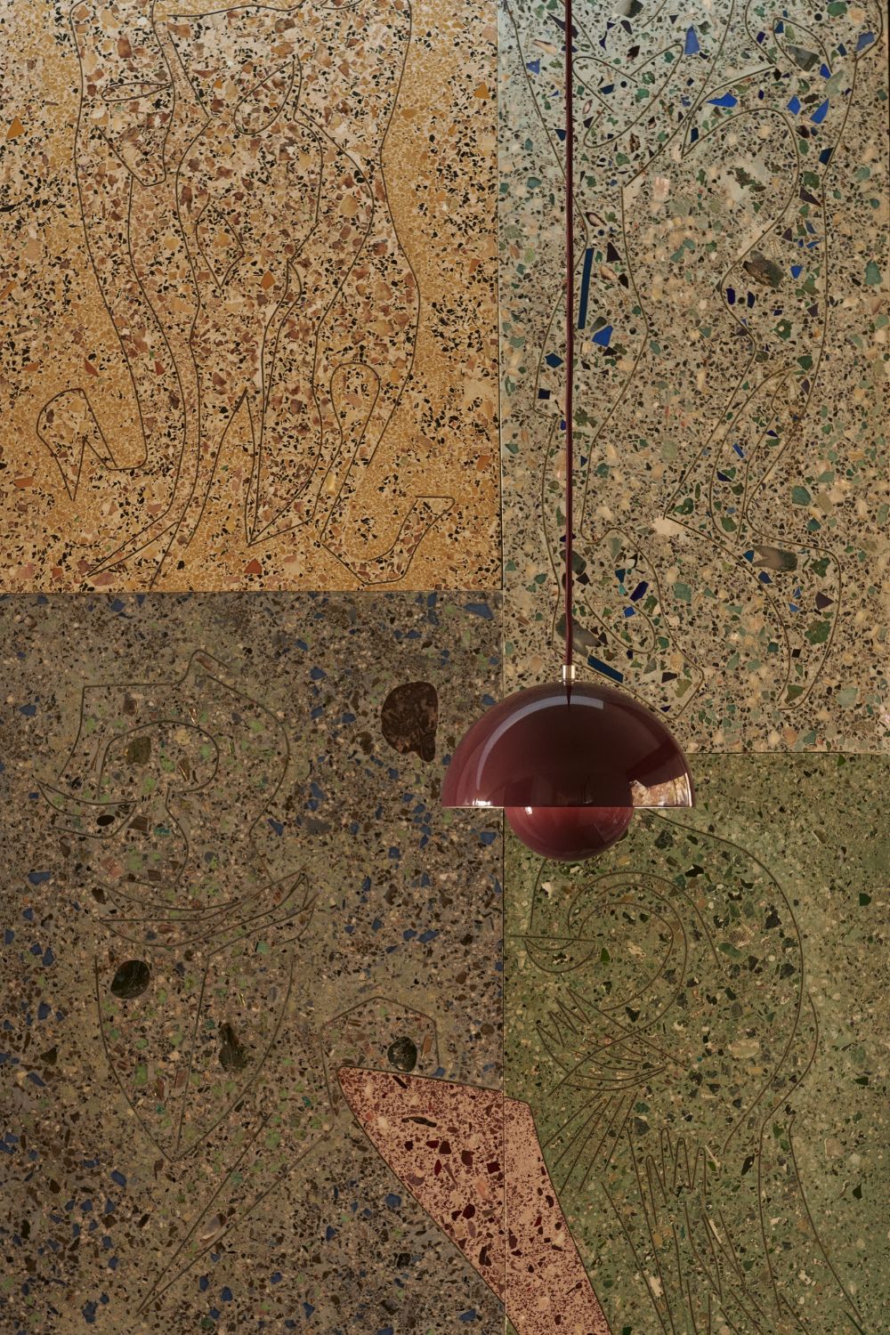 Flowerpot VP1 Dark Plum pendant | &Tradition | Home of Solinfo