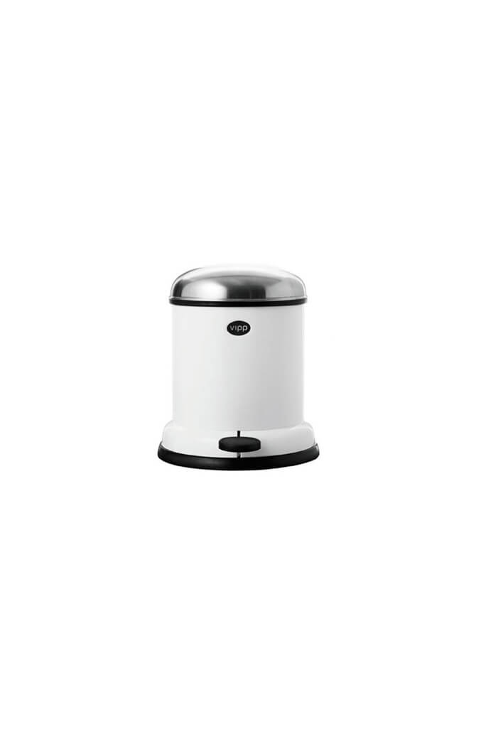 VIPP13 Pedal Bin White 4 L | Vipp | Home of Solinfo