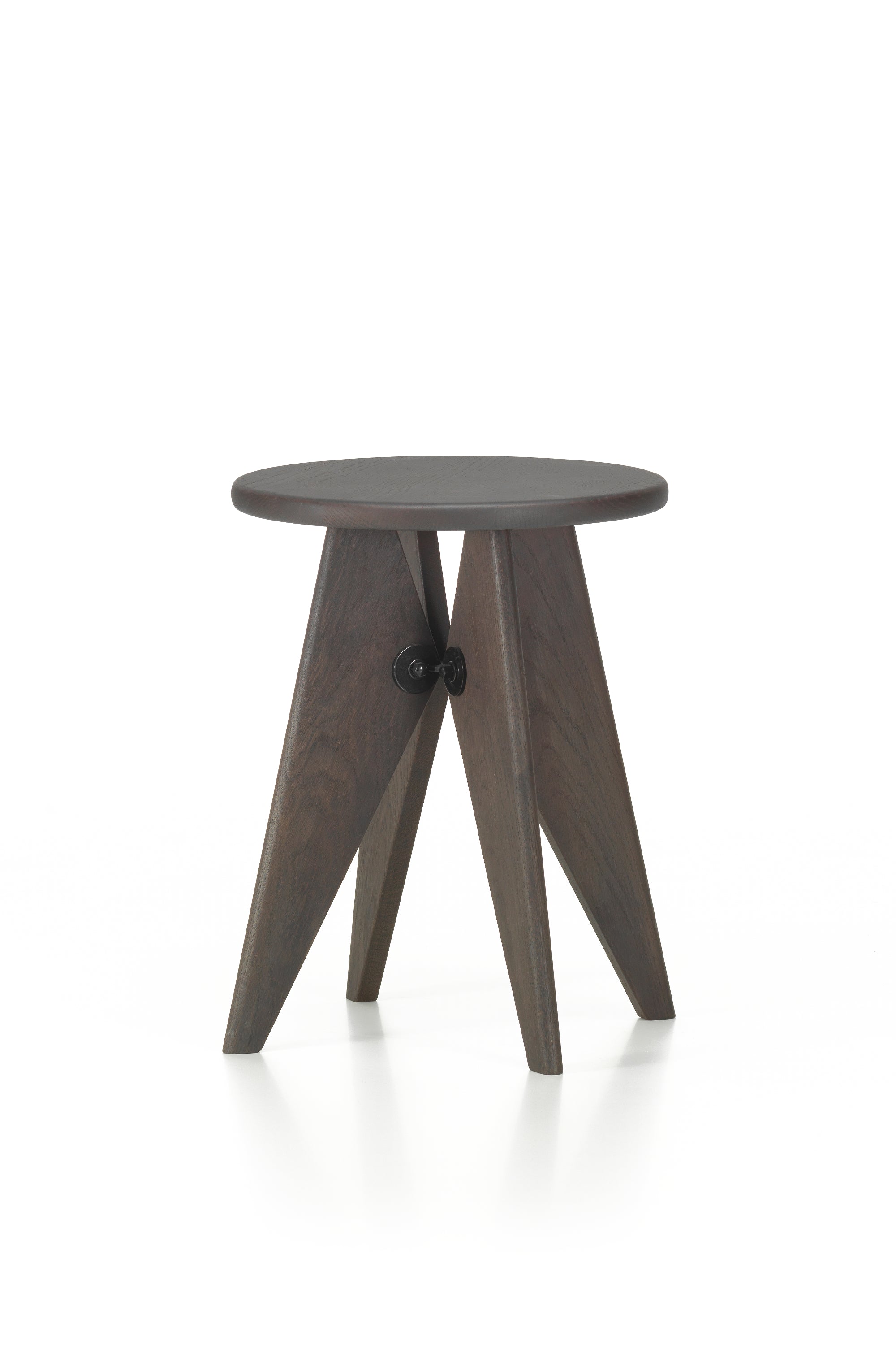 Tabouret Bois Stool Dark Oak