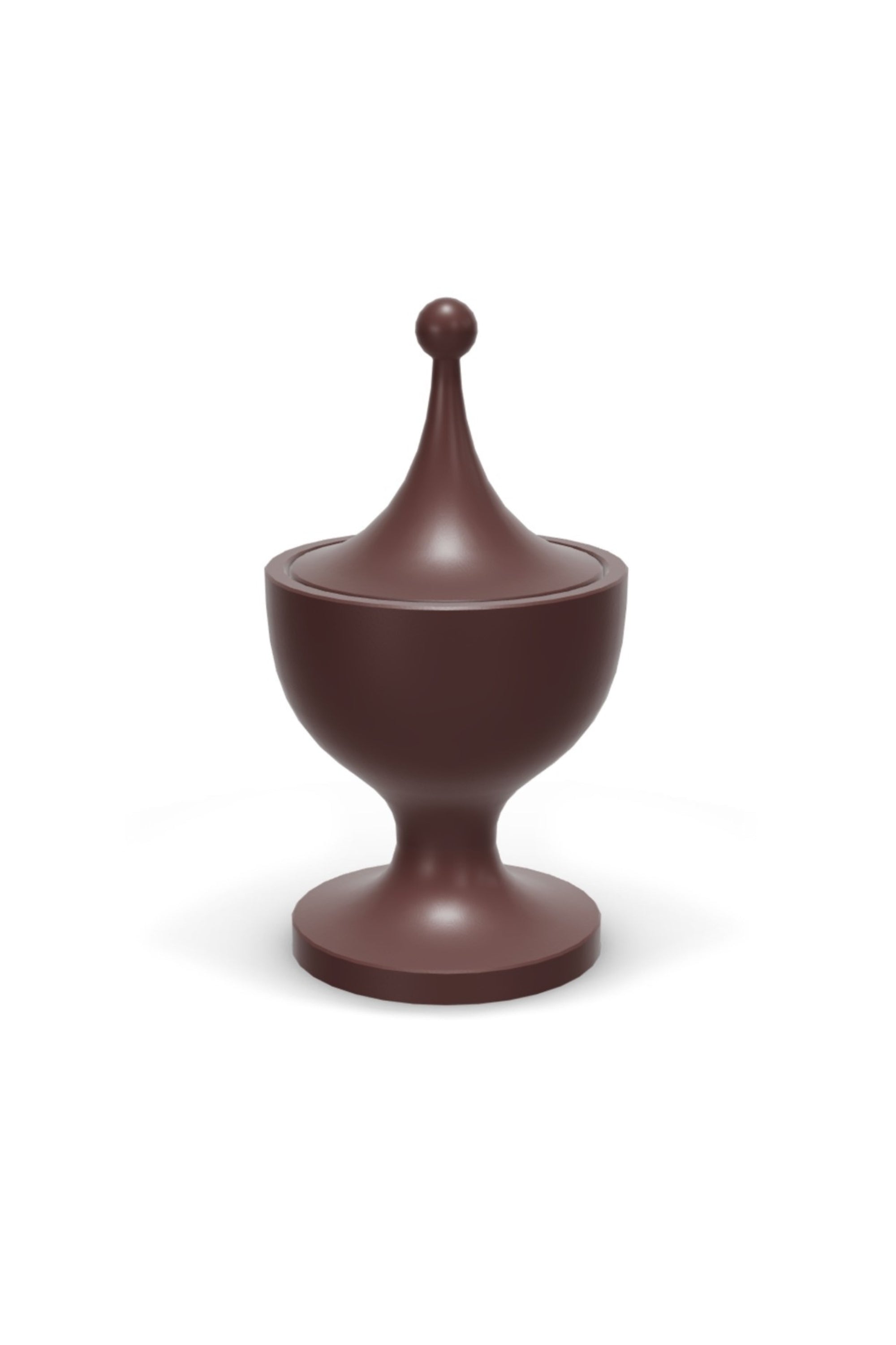 Ceramic container dark aubergine No. 2