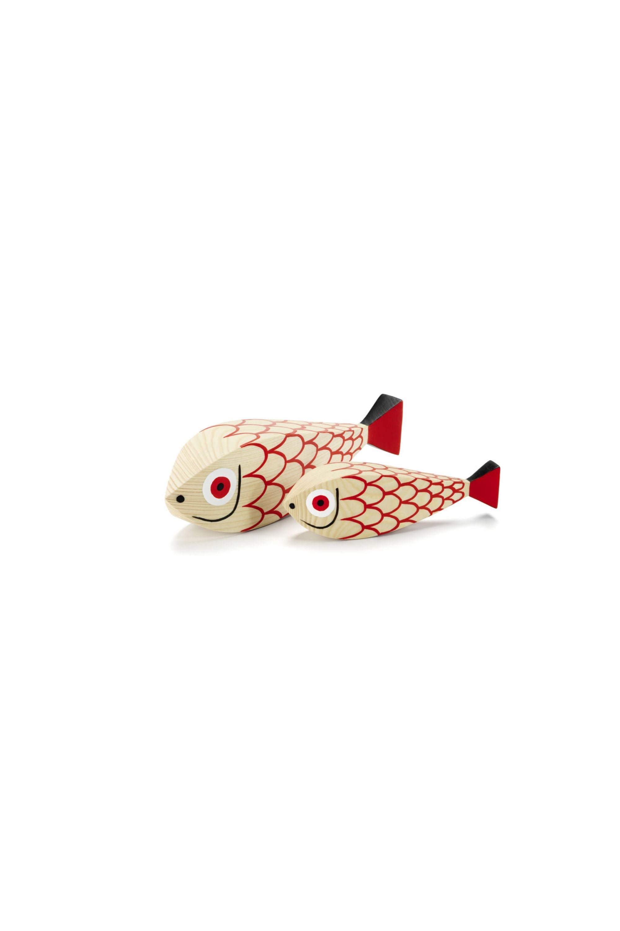 Wooden dolls Mother Fish & Child
