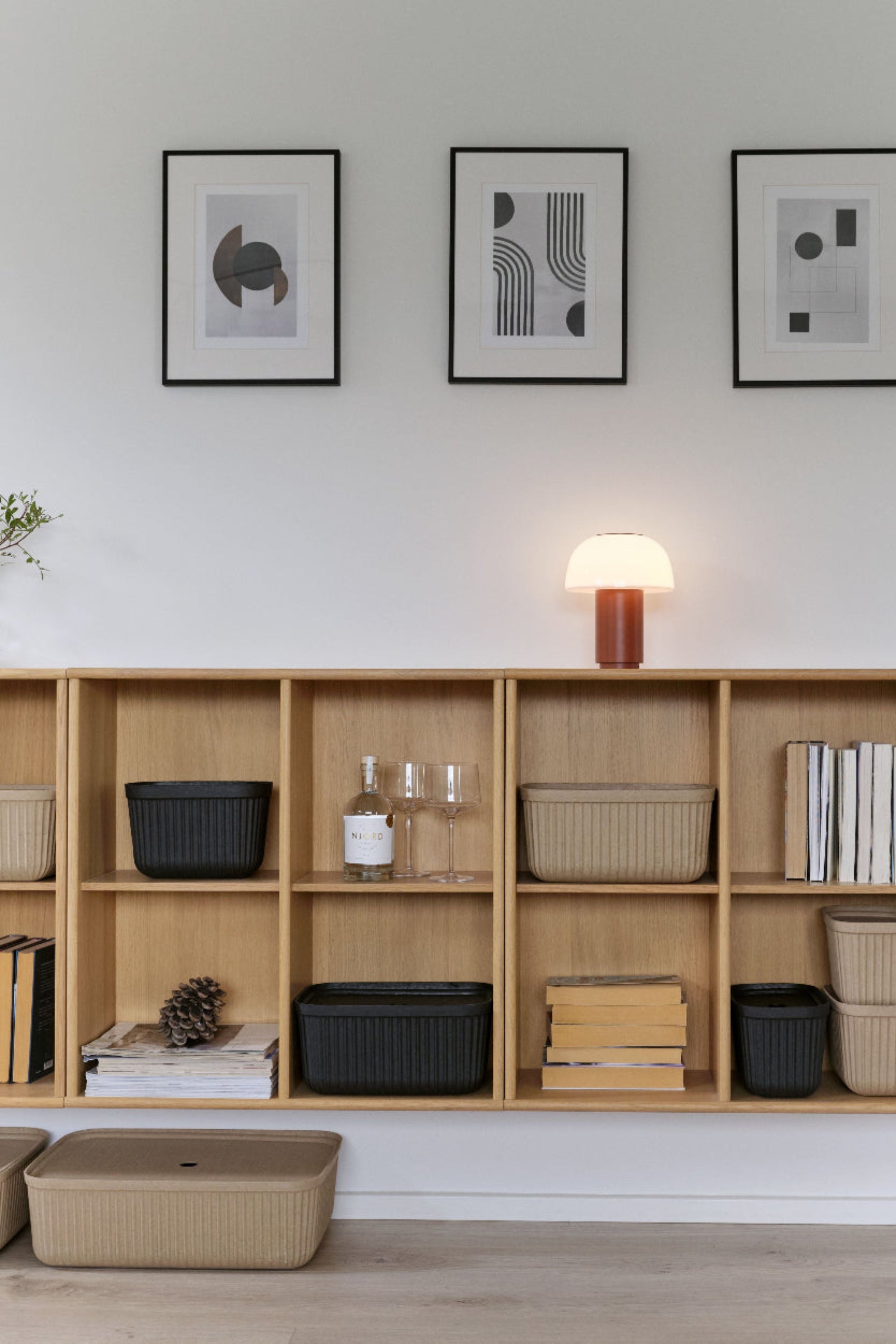 Pulp Storage Box Black Set of 2 | Zone Denmark | Home of Solinfo