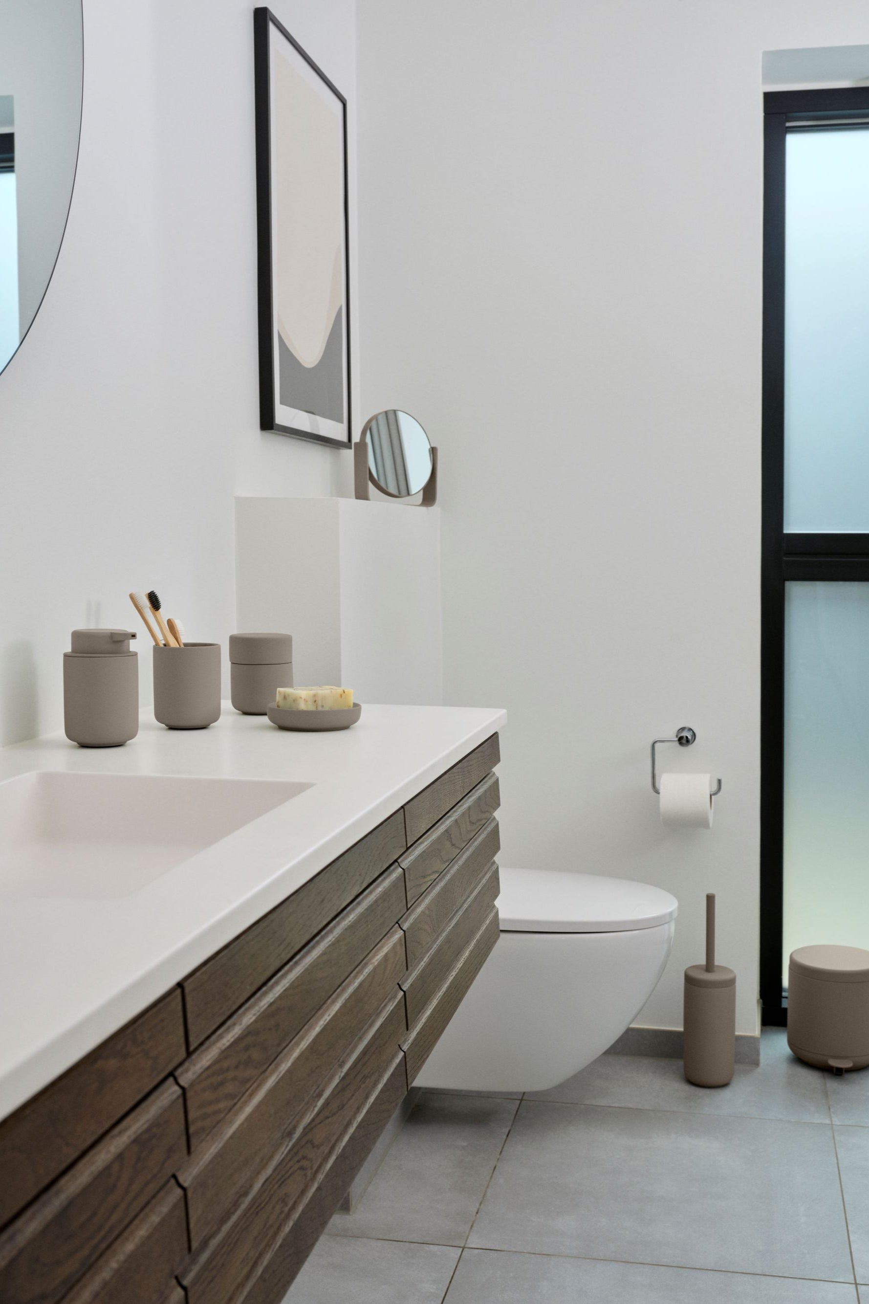 Ume Jar With Lid Taupe | Zone Denmark | Home of Solinfo